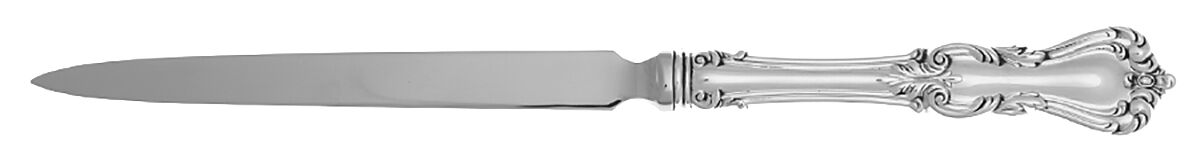 Marlborough (Sterling, 1906, No Monos) Letter Opener with Stainless Blade by Reed & Barton-1
