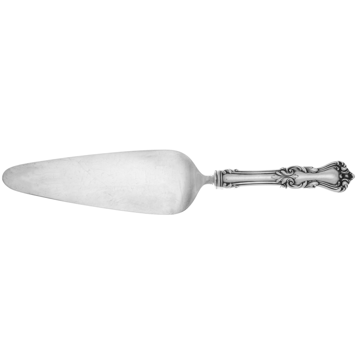 Marlborough (Sterling, 1906, No Monos) Hollow Handle Pie Server, Sterling Blade by Reed & Barton-1