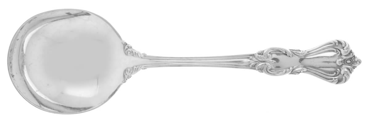 Marlborough (Sterling, 1906, No Monos) Round Bowl Soup Spoon (Cream Soup) by Reed & Barton-1