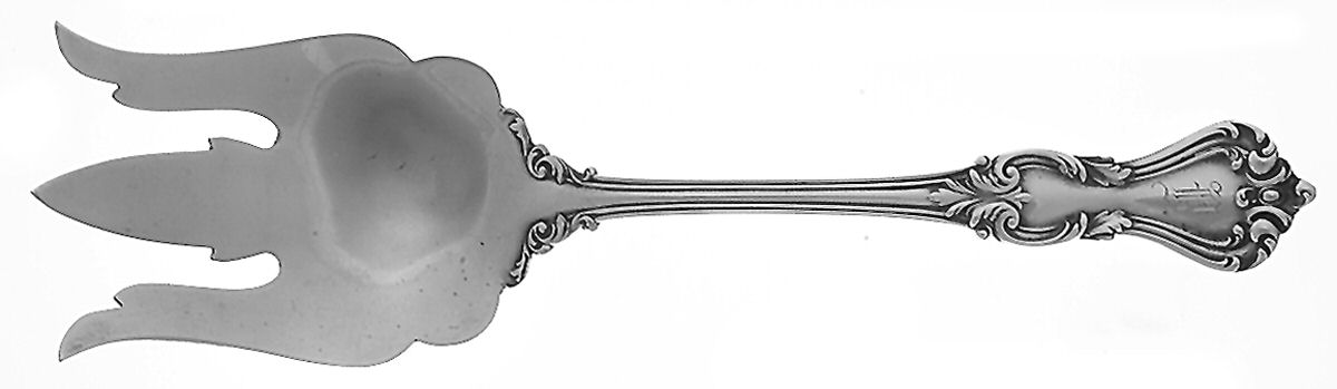 Marlborough (Sterling, 1906, No Monos) Solid Salad Serving Fork by Reed & Barton-1
