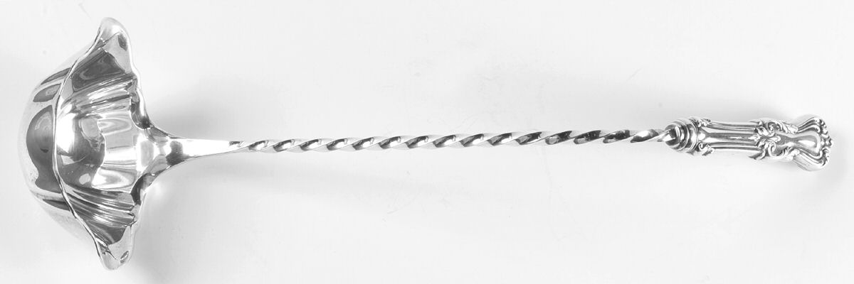 Marlborough (Sterling, 1906, No Monos) Hollow Handle Punch Ladle with Solid Bowl by Reed & Barton-1