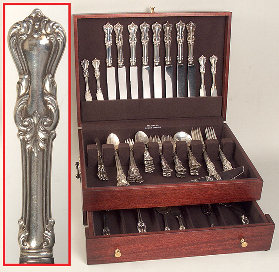 Marlborough (Sterling, 1906, No Monos) 71 Piece Set by Reed & Barton-1