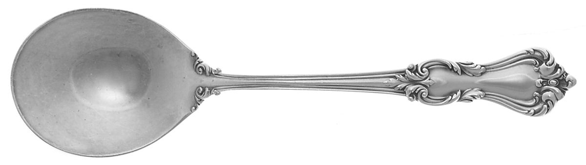 Marlborough (Sterling, 1906, No Monos) Old Style Round Bowl Soup Spoon (Gumbo) by Reed & Barton-1