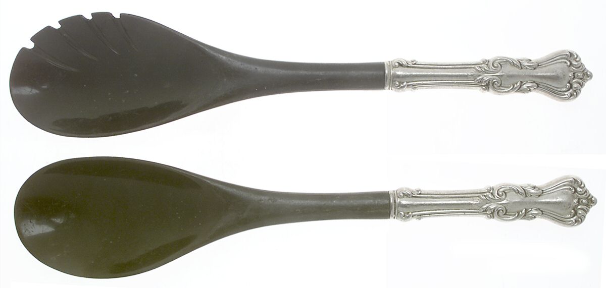 Marlborough (Sterling, 1906, No Monos) Plastic Bowl 2-Piece Salad Set by Reed & Barton-1