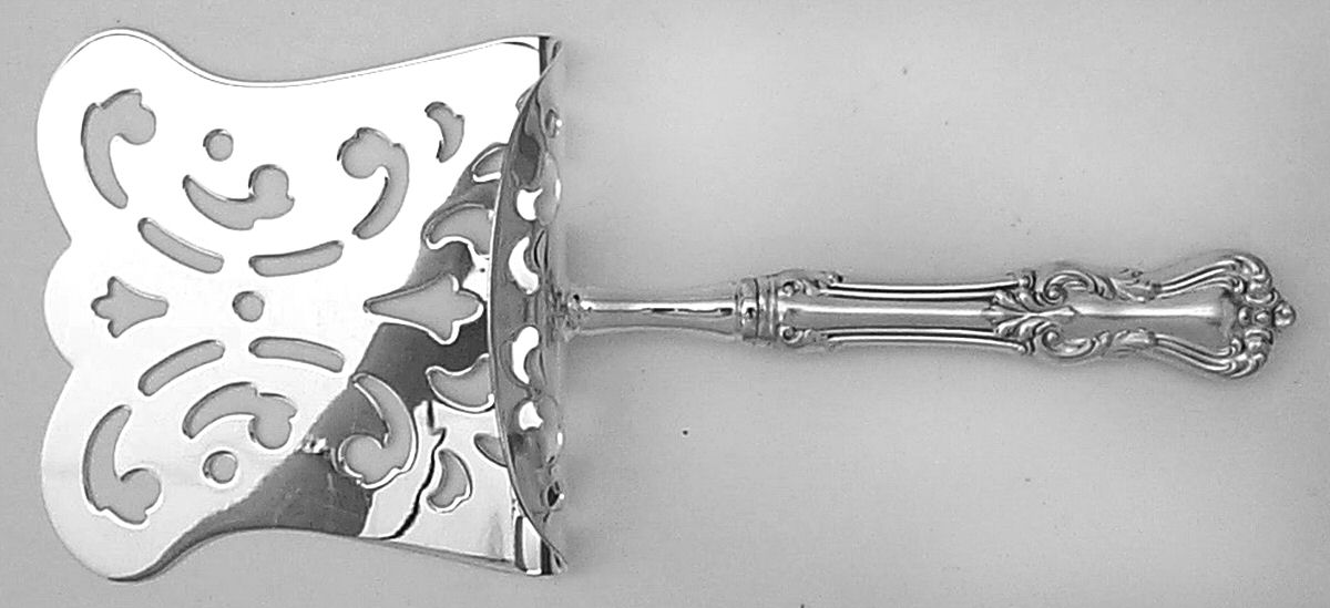 Marlborough (Sterling, 1906, No Monos) Hollow Asparagus Server with Silverplate Hood by Reed & Barton-1