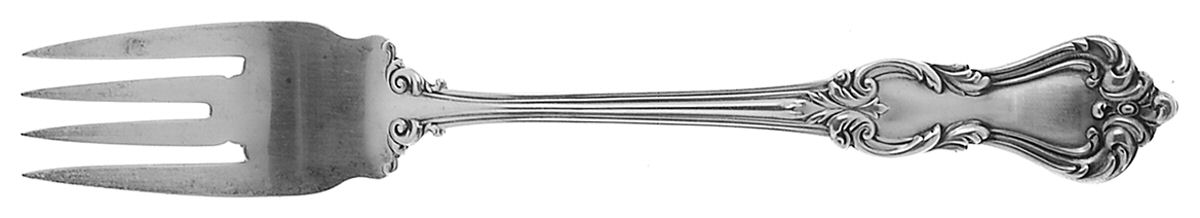Marlborough (Sterling, 1906, No Monos) Individual Solid Fish Fork by Reed & Barton-1