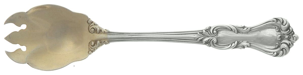 Marlborough (Sterling, 1906, No Monos) Ice Cream Fork by Reed & Barton-1