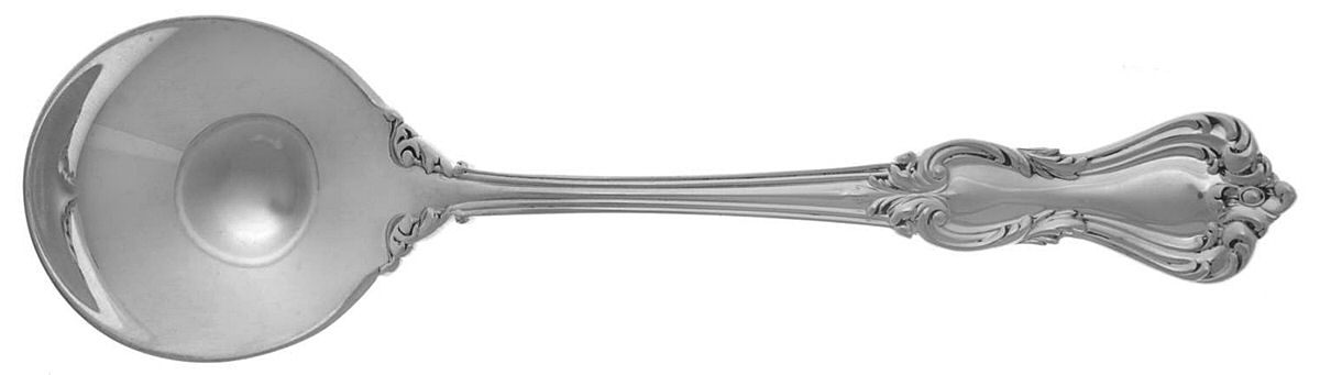 Marlborough (Sterling, 1906, No Monos) Round Bowl Soup Spoon (Bouillon) by Reed & Barton-1