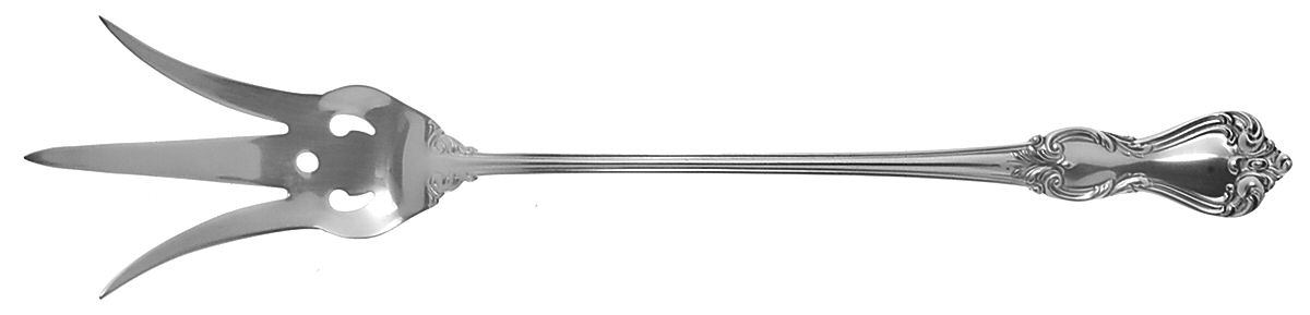 Marlborough (Sterling, 1906, No Monos) Large Lettuce Serving Fork by Reed & Barton-1
