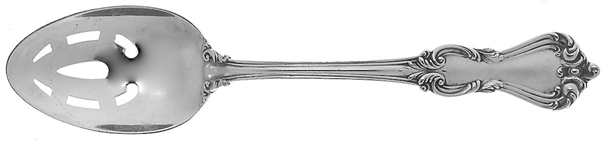 Marlborough (Sterling, 1906, No Monos) Pierced Tablespoon (Serving Spoon) by Reed & Barton-1