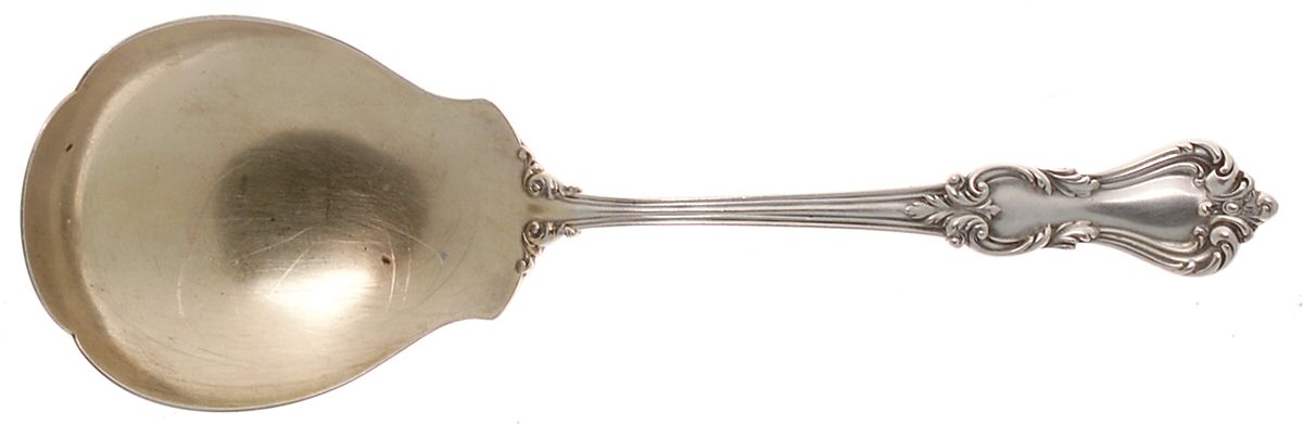 Marlborough (Sterling, 1906, No Monos) Preserve Spoon by Reed & Barton-1