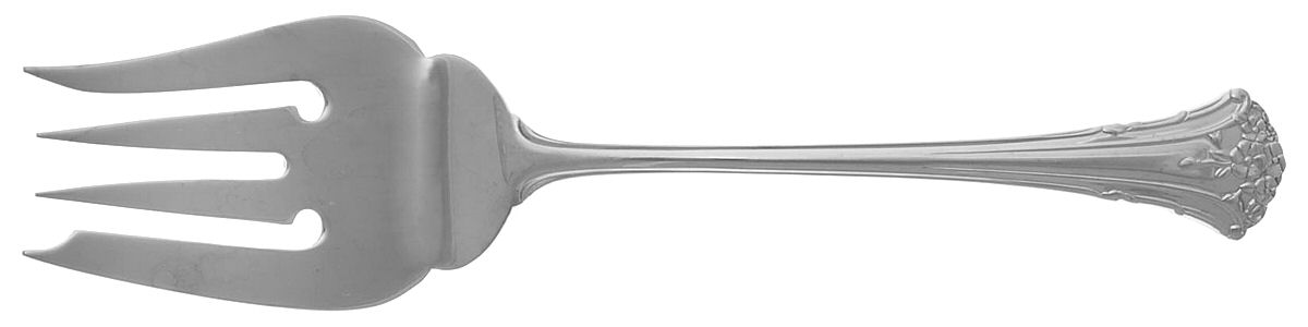 Merlot (Stainless) Medium Solid Cold Meat Serving Fork by Reed & Barton-1