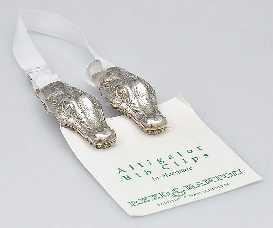 Silverplate Hollowware Bib Clip by Reed & Barton-1