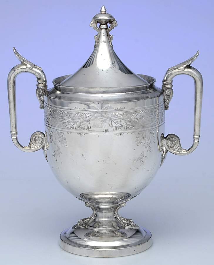Silverplate Hollowware Sugar Bowl & Lid by Reed & Barton-1