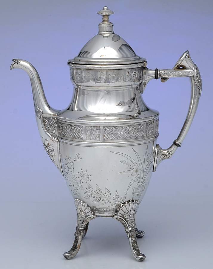 Silverplate Hollowware Silverplate Coffee Pot by Reed & Barton-1