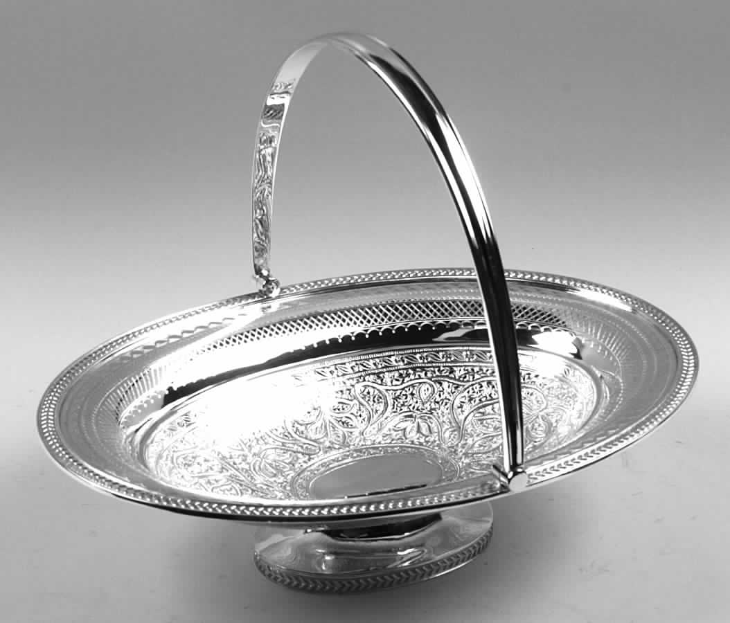 Silverplate Hollowware Silverplate Basket by Reed & Barton-1