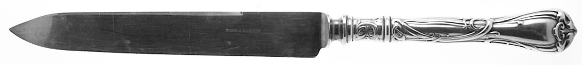 Modern Art (Silverplate, 1904) Small Steak Carving Knife with Stainless Blade by Reed & Barton-1