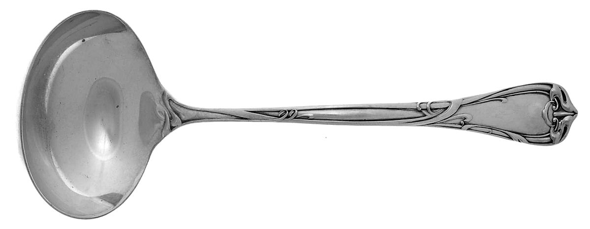 Modern Art (Silverplate, 1904) Oyster Ladle Solid Piece by Reed & Barton-1