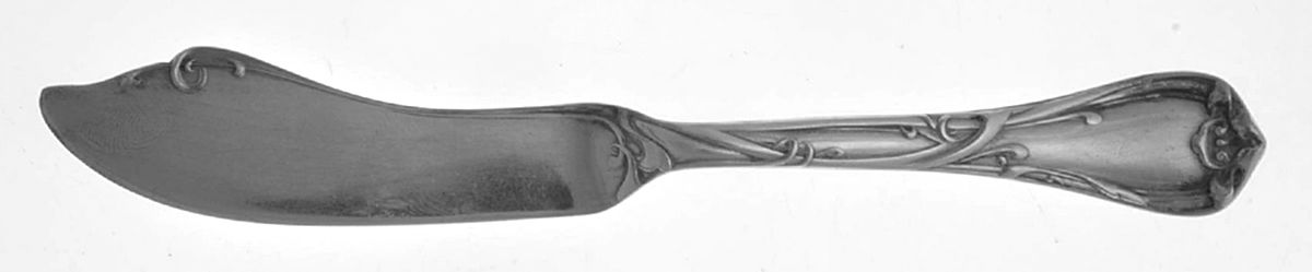 Modern Art (Silverplate, 1904) Flat Handle Master Butter Knife by Reed & Barton-1