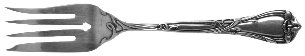 Modern Art (Silverplate, 1904) Individual Solid Fish Fork by Reed & Barton-1