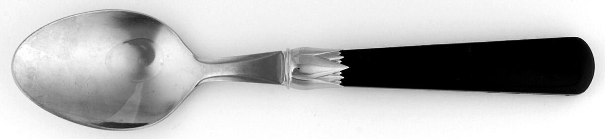 Monet-Black (Stainless) Place/Oval Soup Spoon by Reed & Barton-1