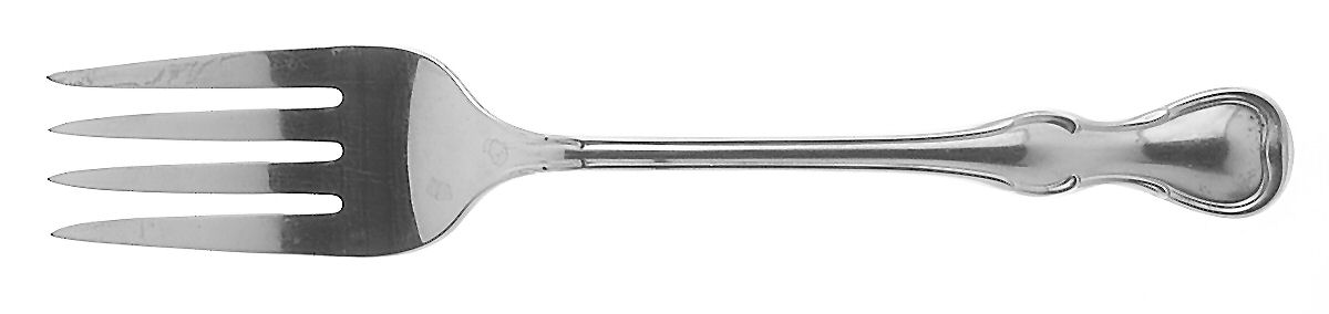 Modern Provincial (Stainless, 1967) Medium Solid Cold Meat Serving Fork by Reed & Barton-1