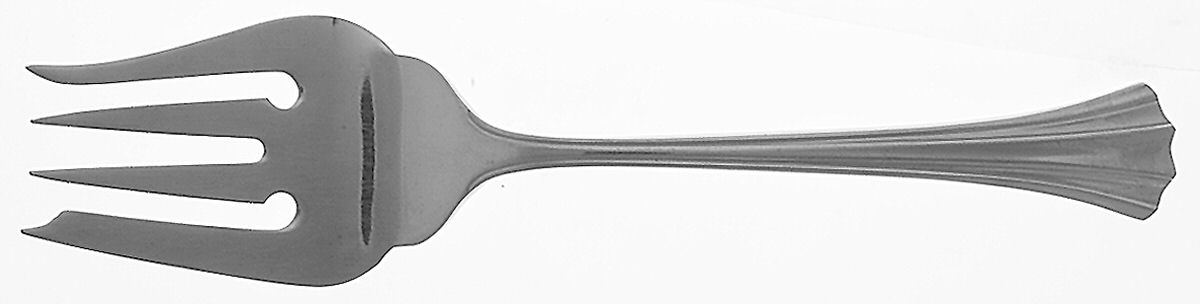 Nautica (Stainless) Medium Solid Cold Meat Serving Fork by Reed & Barton-1