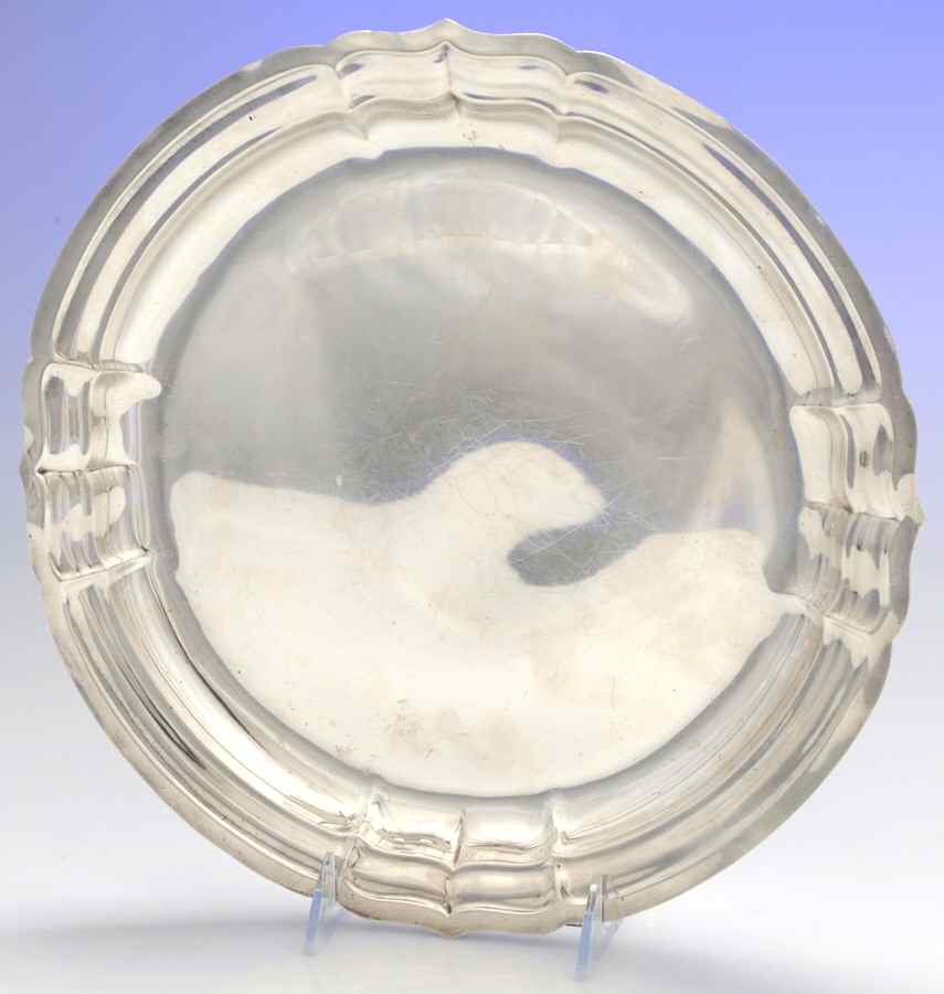 Newport (Sterling, Hollowware) 12" Round Tray by Reed & Barton-1
