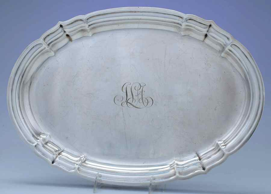 Newport (Sterling, Hollowware) 18" Waiter Tray by Reed & Barton-1