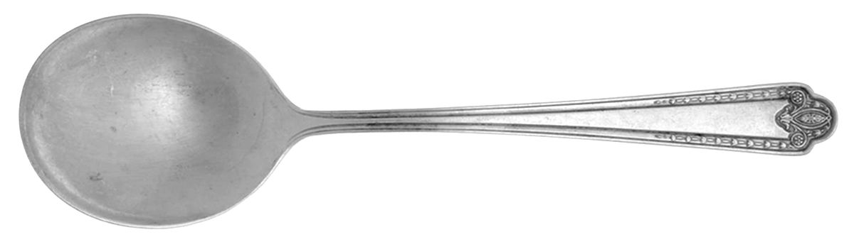 Normandy (Silverplate, 1925) Round Bowl Soup Spoon (Gumbo) by Reed & Barton-1