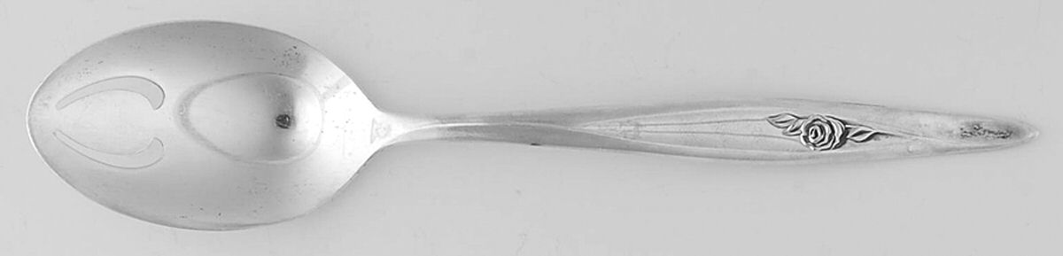 Nostalgia (Silverplate, 1963) Pierced Tablespoon (Serving Spoon) by Reed & Barton-1