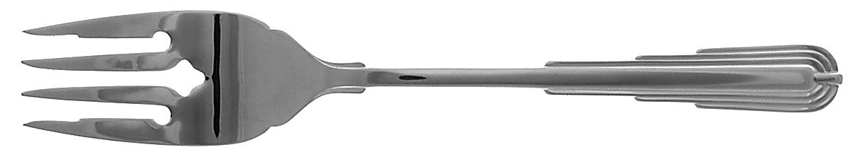 Odessa (Stainless) Medium Solid Cold Meat Serving Fork by Reed & Barton-1