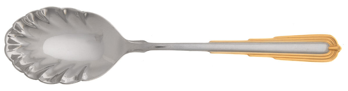 Odessa Gold (Stainless-Gold) Sugar Shell Spoon by Reed & Barton-1
