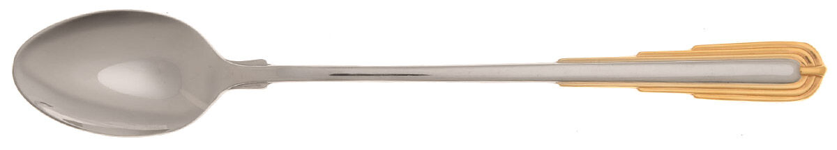 Odessa Gold (Stainless-Gold) Iced Tea Spoon by Reed & Barton-1