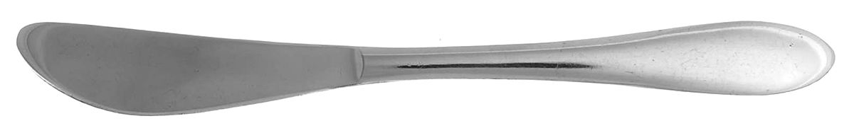 Old Hampton (Silverplate) Flat Handle Butter Spreader by Reed & Barton-1