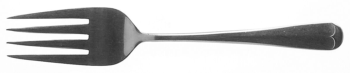 Olde Lexington (Stainless) Medium Solid Cold Meat Serving Fork by Reed & Barton-1