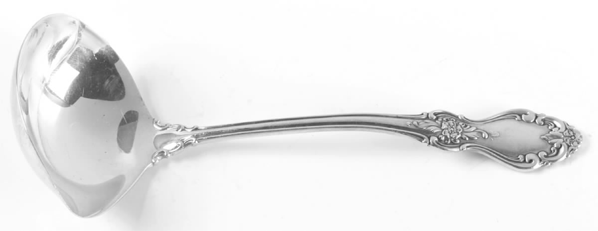 Old Virginia (Sterling) Solid Gravy Ladle by Reed & Barton-1