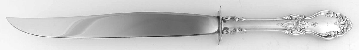 Old Virginia (Sterling) Large Carving/Roast Knife StnlBl w/Sterling Guard by Reed & Barton-1