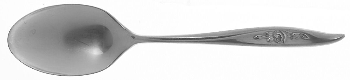 One Rose (Stainless, 1962) Place/Oval Soup Spoon by Reed & Barton-1