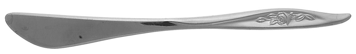 One Rose (Stainless, 1962) Flat Handle Butter Spreader by Reed & Barton-1