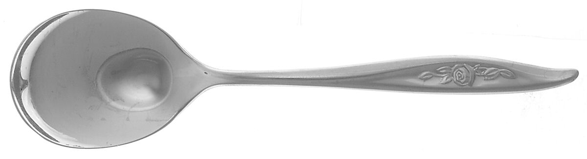 One Rose (Stainless, 1962) Sugar Spoon by Reed & Barton-1
