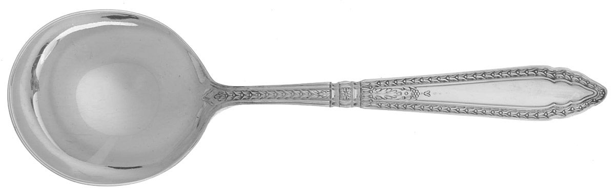 Oxford (Sterling, 1928, No Monograms) Round Bowl Soup Spoon (Cream Soup) by Reed & Barton-1
