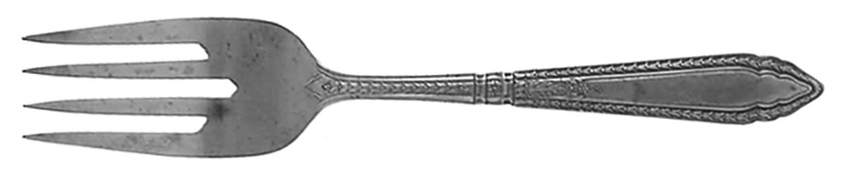 Oxford (Sterling, 1928, No Monograms) Individual Salad Fork by Reed & Barton-1
