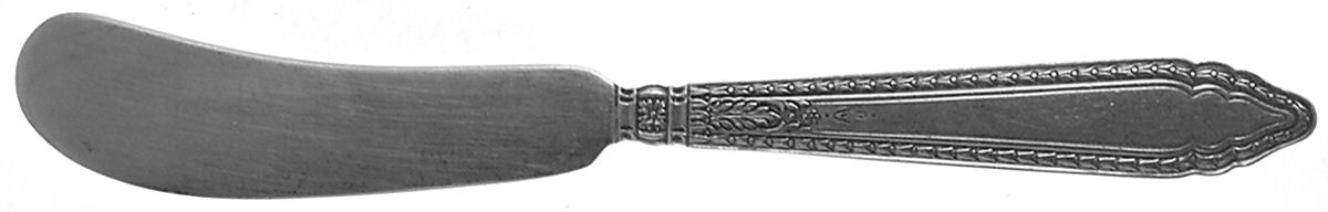Oxford (Sterling, 1928, No Monograms) Flat Handle Butter Spreader by Reed & Barton-1
