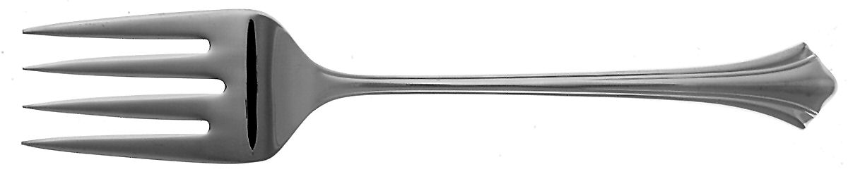 Parthenon (Silverplate, 1985) Medium Solid Cold Meat Serving Fork by Reed & Barton-1