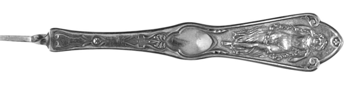 Pearl (Silverplate, 1898) Flat Twisted Handle Master Butter Knife by Reed & Barton-1