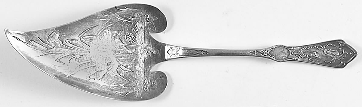 Pearl (Silverplate, 1898) Large Solid Pie Knife by Reed & Barton-1