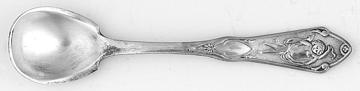 Pearl (Silverplate, 1898) Individual Salt Spoon by Reed & Barton-1