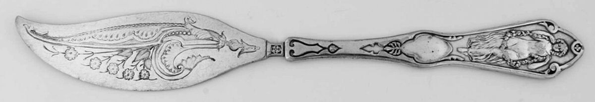 Pearl (Silverplate, 1898) Individual Solid Fish Knife by Reed & Barton-1