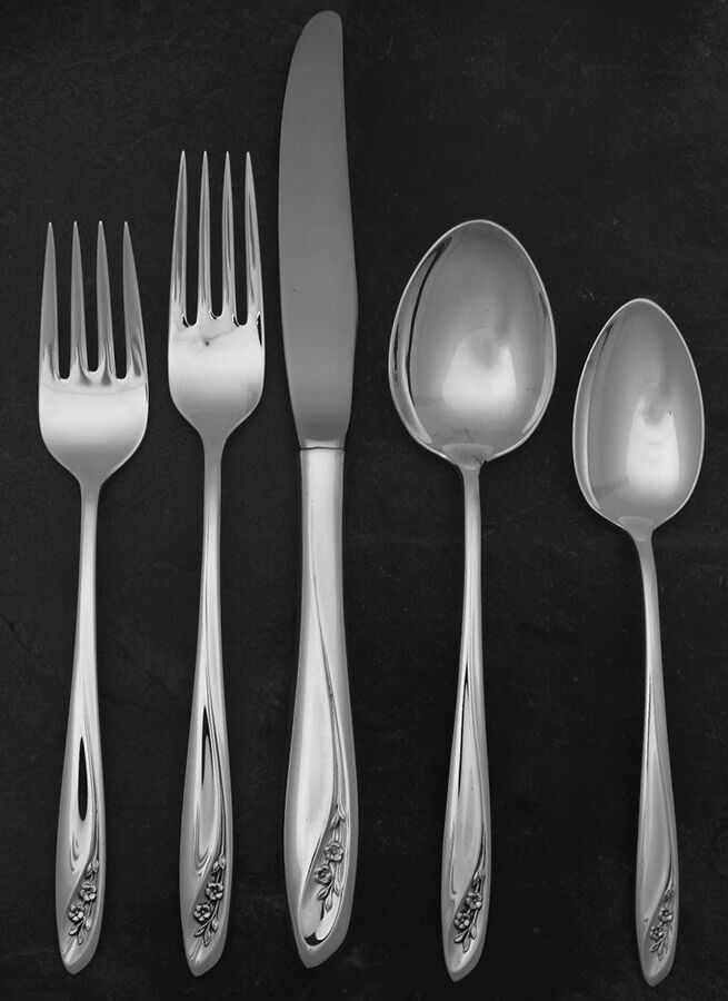Petite Fleur (Sterling, 1961) 40 Piece Estate Set by Reed & Barton-1